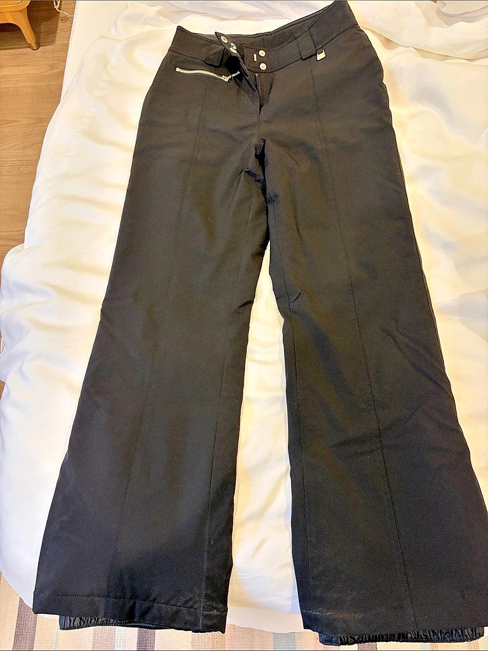NILS Wide Leg Nylon Pants Black Size 2